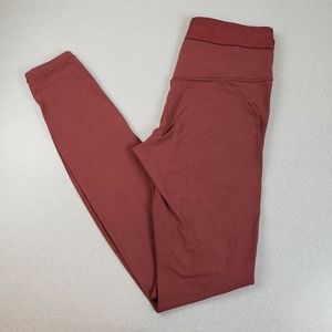 Athleta Womens Aura Heel Tight‎ Maroon Elastic Waist Pull On Jogger Pants Size M